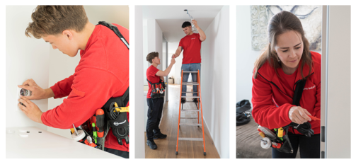 Lernende an der Arbeit