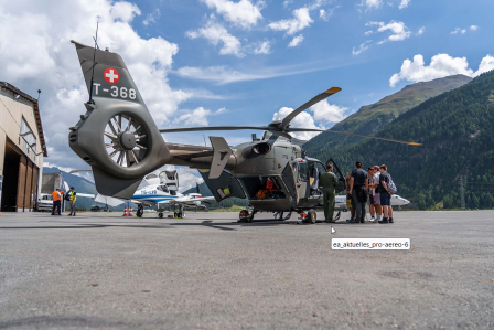 Jährlicher Besuch des ProAero Jugenlagers am Engadin Airport